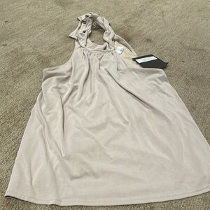 NWT - Jeezy modal blend taupe medium halter tank